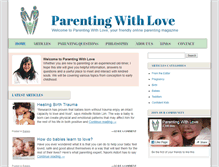 Tablet Screenshot of parenting-with-love.com